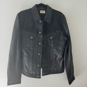 Nudie Jeans Men’s Leather Jacket – Size L
